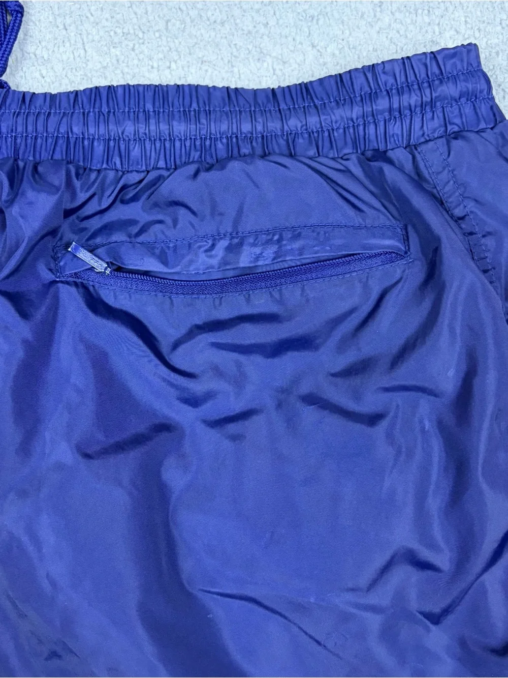 Vintage Y2K Nike Joggers Pants XLT Tall Blue Baggy Sweatpants Ankle Zips